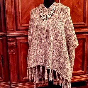 Hooded Poncho Hobo Top by GARAGE